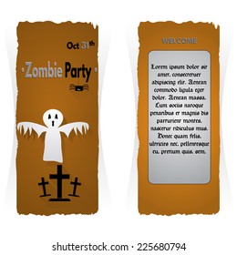 Set of Halloween banners. Made in vector