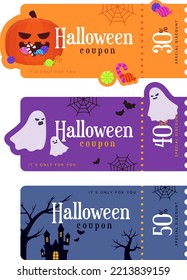 set of halloween banners vector