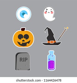 Set of Halloween character.