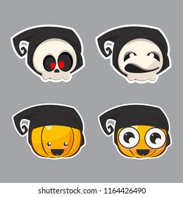 Set of Halloween character.