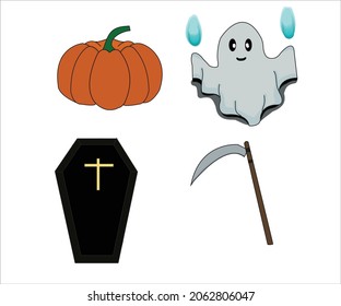 set of halloween day icons