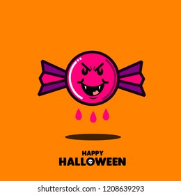 Set of halloween element. Haloween party sign vector illustration. helloween icon collection. Flat design cartoon concept.