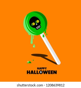 Set of halloween element. Haloween party sign vector illustration. helloween icon collection. Flat design cartoon concept.