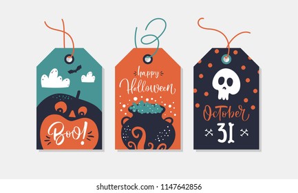 Set of Halloween Gift Tags.
