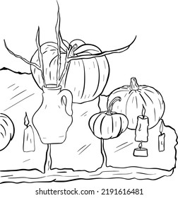 Set Of Halloween Graphics (pumpkin)