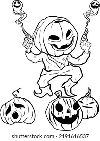 Halloween-Grafik (Kürbis)