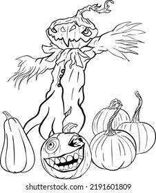 Set Of Halloween Graphics (pumpkin man)