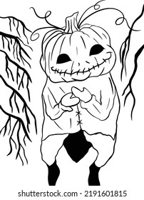 Set Of Halloween Graphics (pumpkin man)