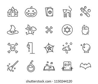 set of halloween icons