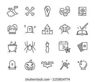 set of halloween icons