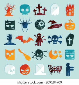 Set of halloween icons