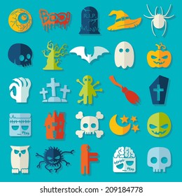 Set of halloween icons
