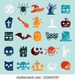 Set of halloween icons