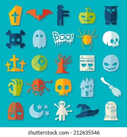 Set of halloween icons