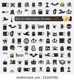 Set of halloween icons