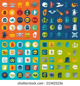 Set of halloween icons