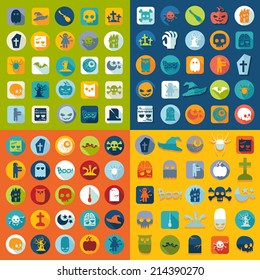 Set of halloween icons