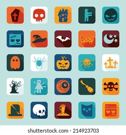 Set of halloween icons