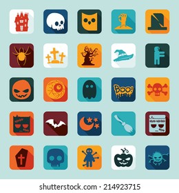 Set of halloween icons