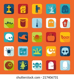 Set of halloween icons