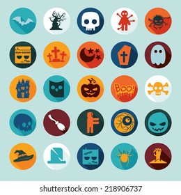 Set of halloween icons