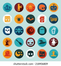Set of halloween icons