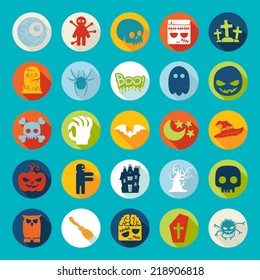 Set of halloween icons