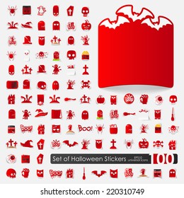 Set of halloween icons