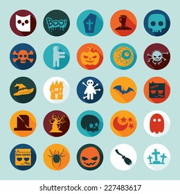 Set of halloween icons