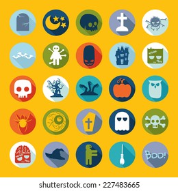 Set of halloween icons