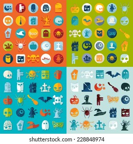 Set of halloween icons