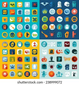 Set of halloween icons