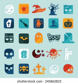 Set of halloween icons