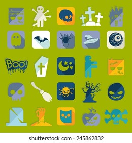Set of halloween icons