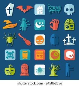 Set of halloween icons