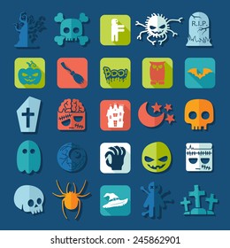 Set of halloween icons