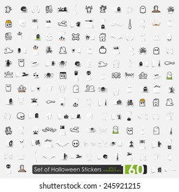 Set of halloween icons