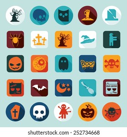 Set of halloween icons