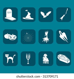Set of halloween icons