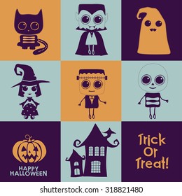 Set of halloween icons