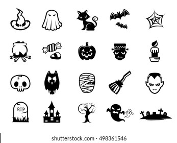 Set of halloween icons