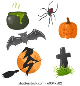 Set of Halloween icons