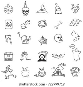 Set von Halloween-Symbolen