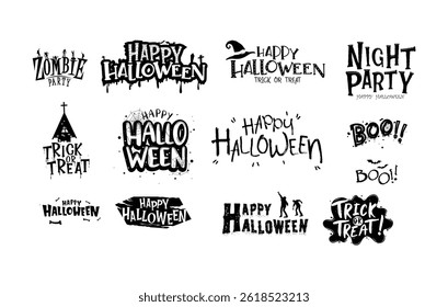 Set Halloween Icons Pumkin and Skull