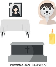 A set of halloween Illustration