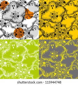 set of halloween pattern