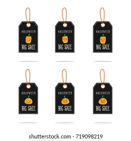 Set of Halloween sale style