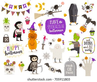 Happy Halloween Paper Hand Drawn Vector Stock Vector (Royalty Free ...