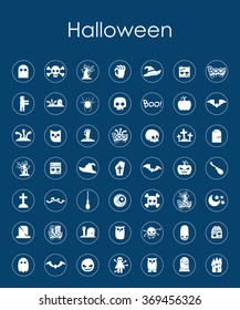 Set of halloween simple icons
