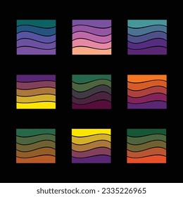 

set of Halloween tint color Schemes, Witch Ghost Themed Tone Colors, October 31 festive vibrant Colour pallet, Colorful Pumpkin trick or treat stripe Pattern, Yellow, Orange, Red trends combination